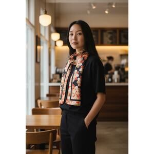 Oscar de la Renta Silk Floral Scarf Vintage 8” x 57” Multicolor